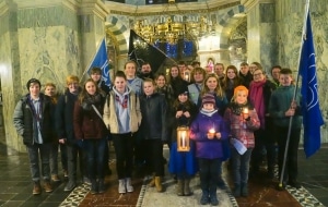 Gruppenbild mit allen VCPern im Aachener Dom